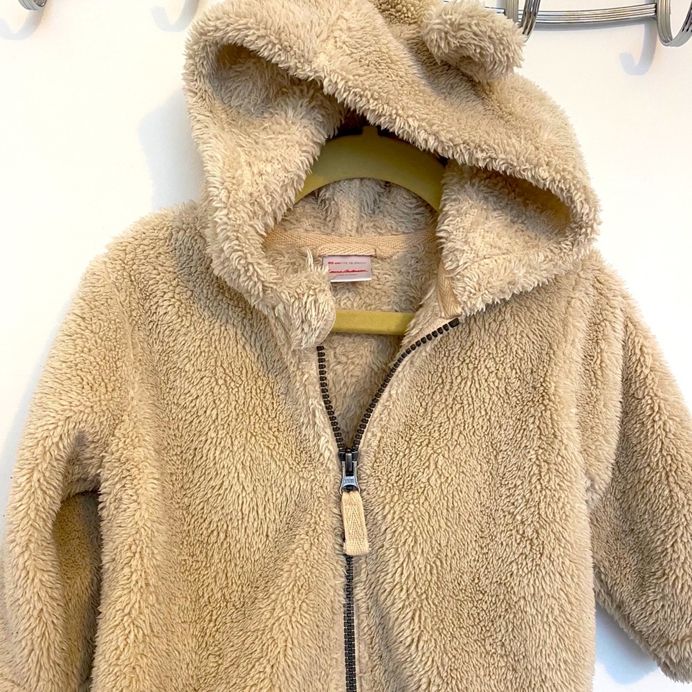 Hanna Andersson Marshmallow Bear Jacket - 18-24 M